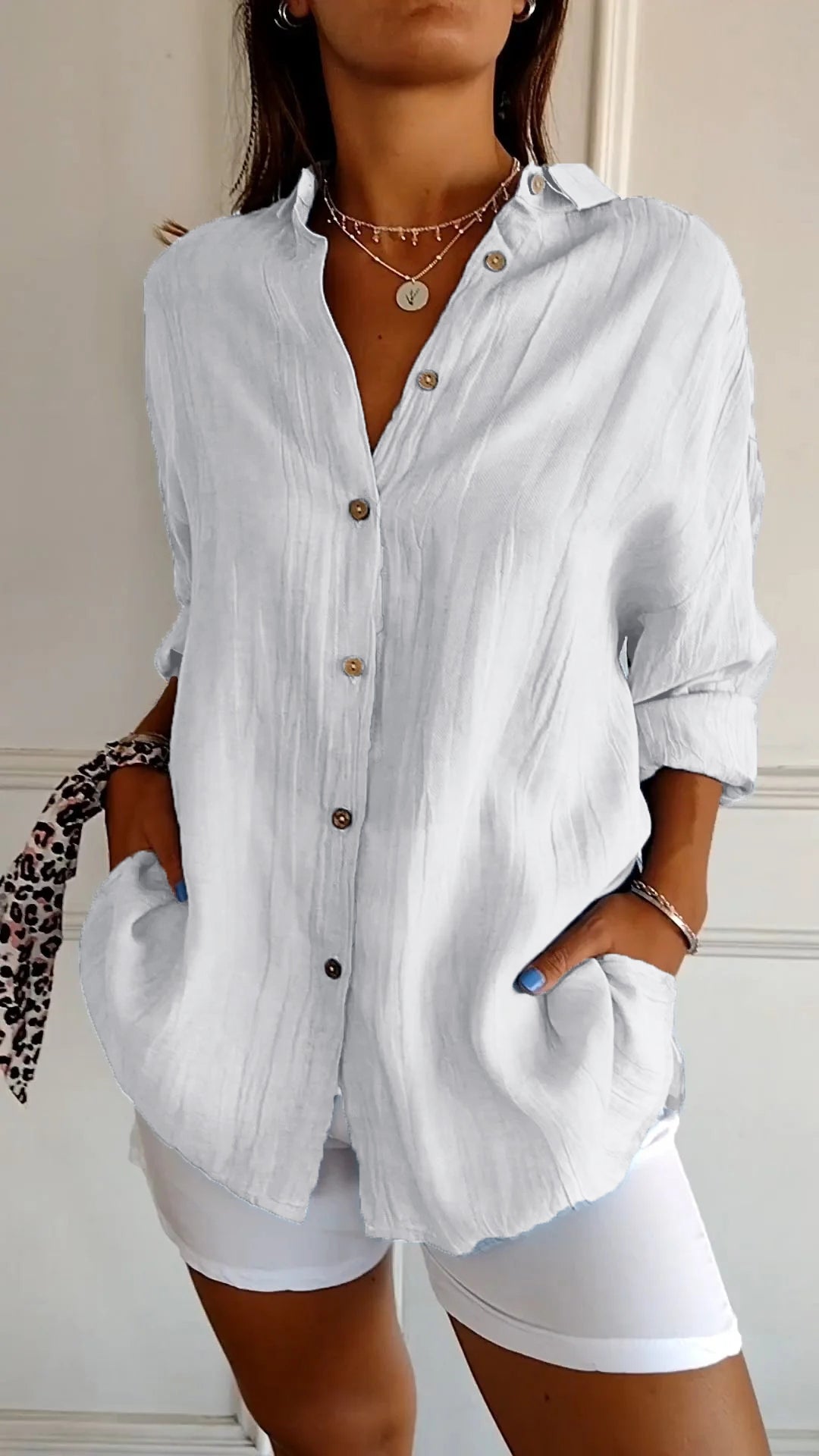 Krisha - Elegant Oversized Blouse