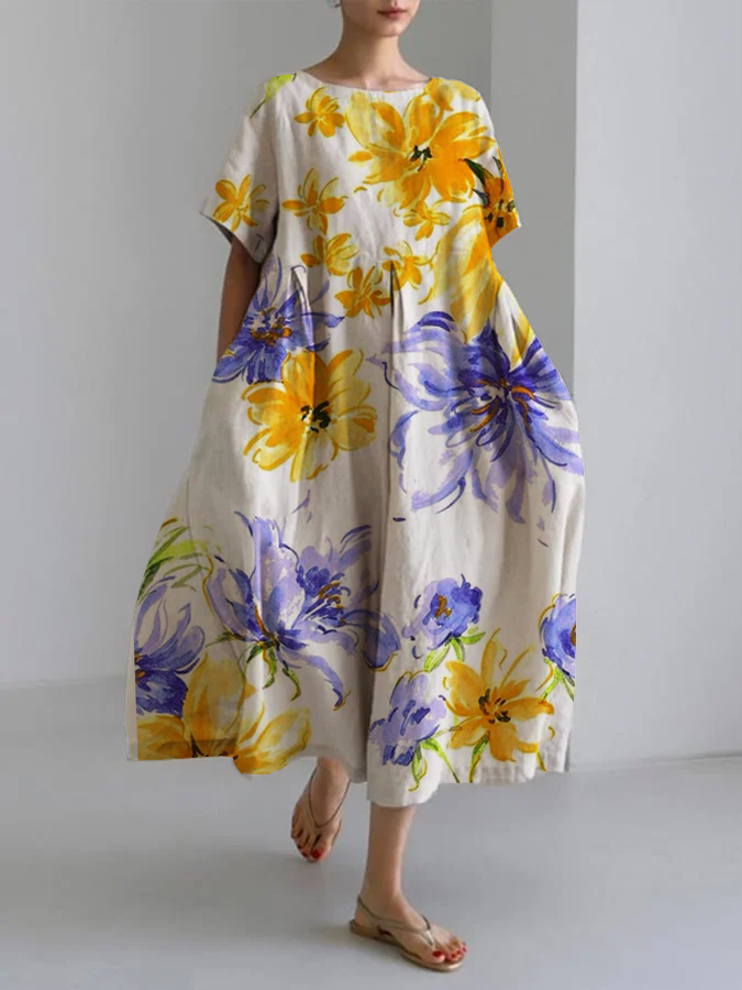 GRACE - CHIQUE FLORAL MAXI JURK