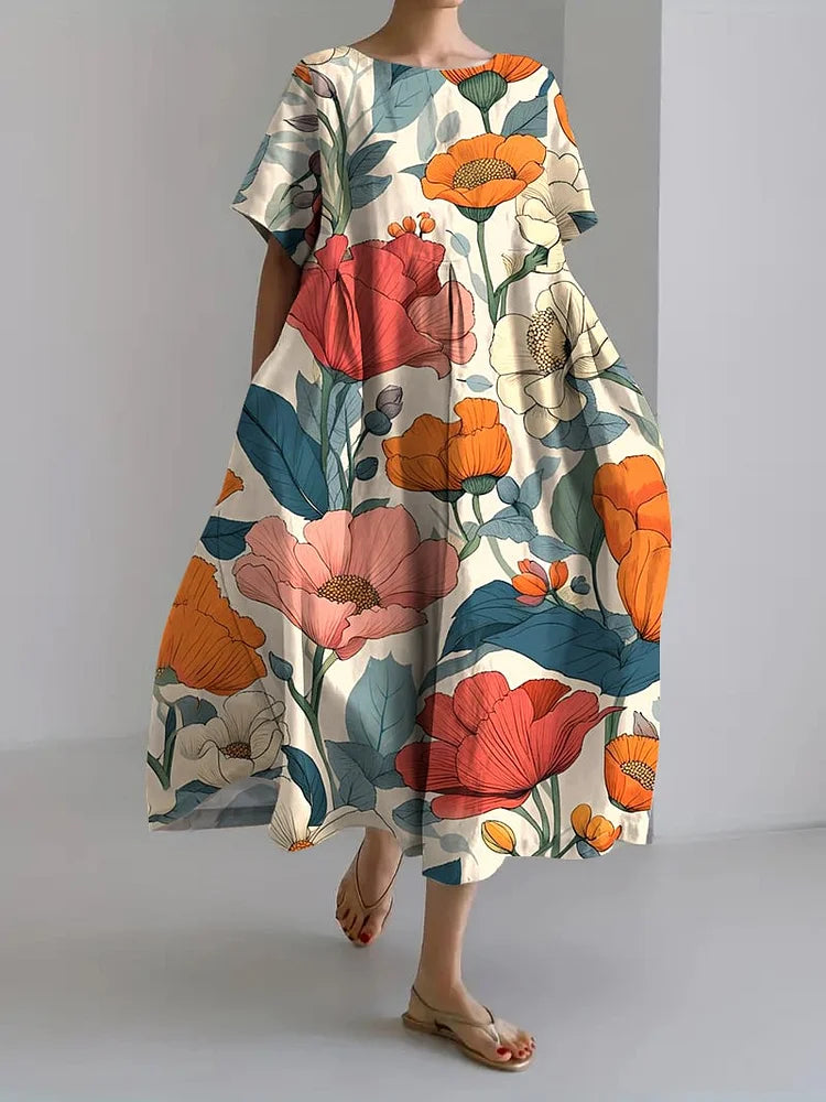 NOOR - VINTAGE BOTANISCHE PRINT JURK