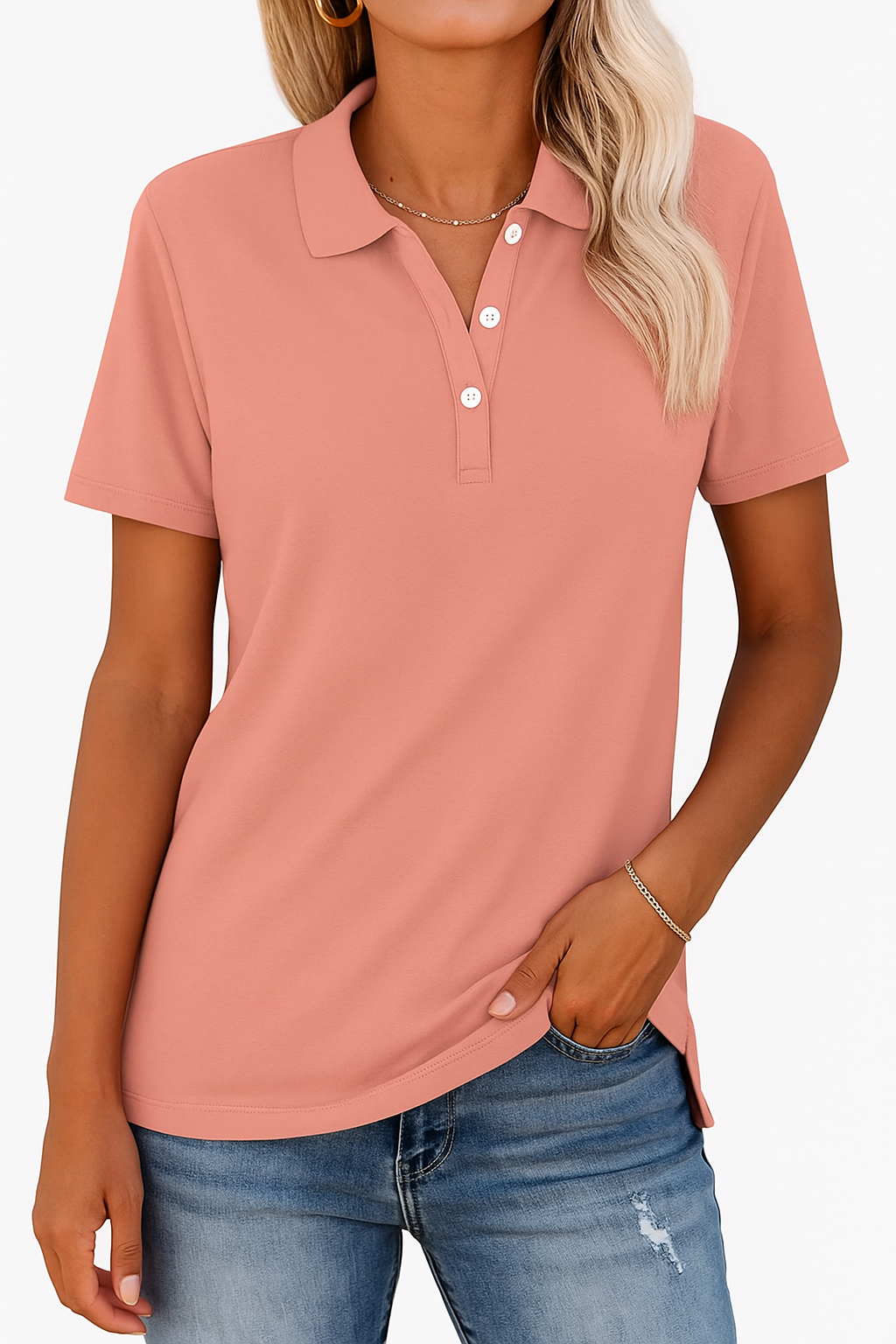 Julia - Ademend Polo Shirt in Elegante Stijl