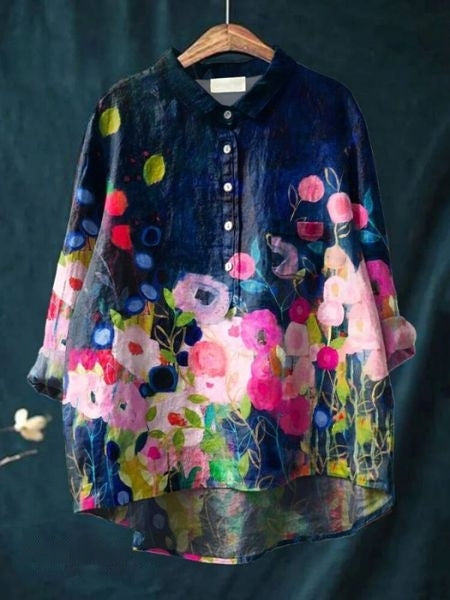 Julia - Elegante Blouse met Bloemenmotief