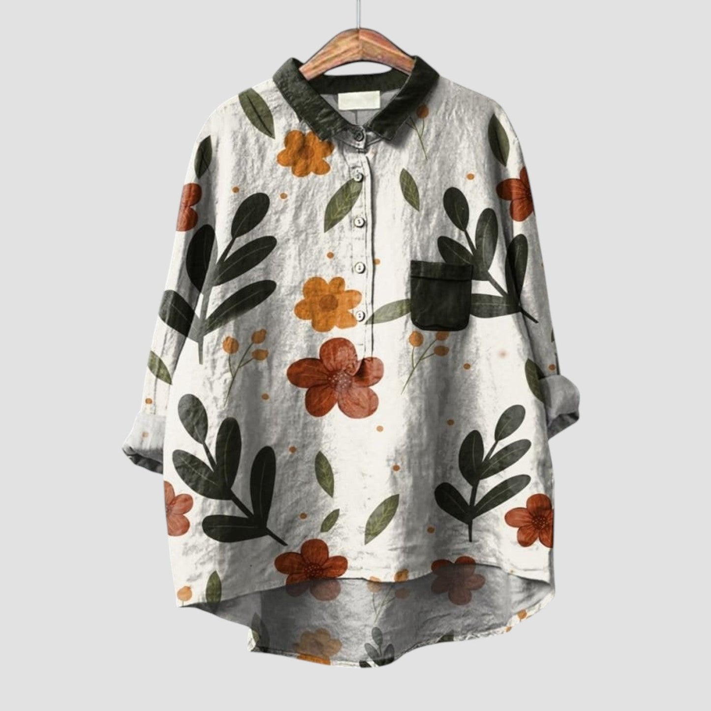 Clarissa – Authentieke bloemenstijl blouse