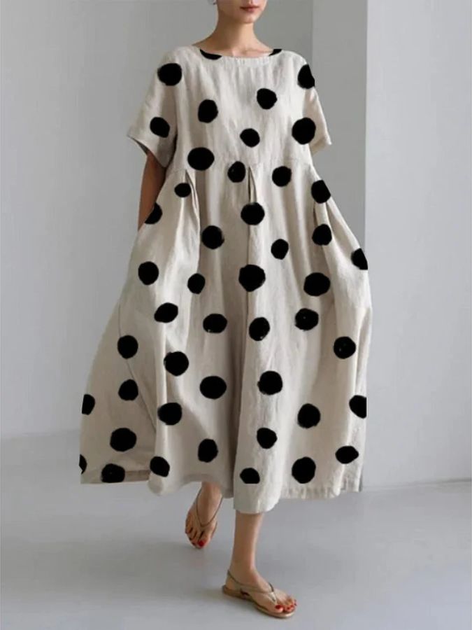 LUNA - POLKA DOT CASUAL DRESS