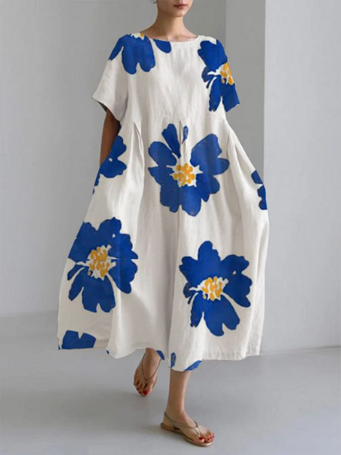 TALIA - LOSSE DRESS MET FIJNE BLOEMENPRINT