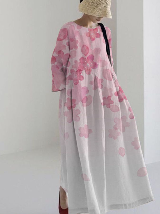 LENA - ELEGANTE GESTREEPTE JURK