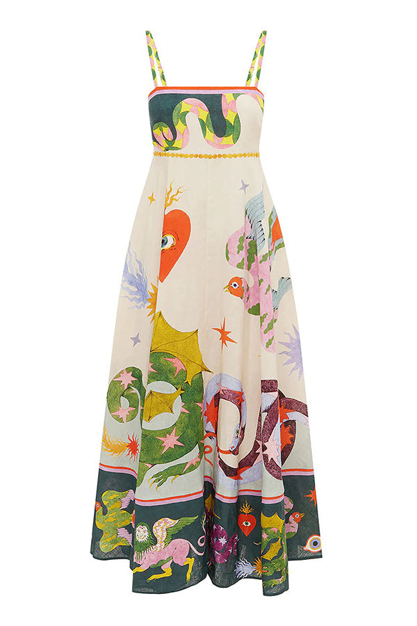 Angeline - Mouwloze Zomerjurk