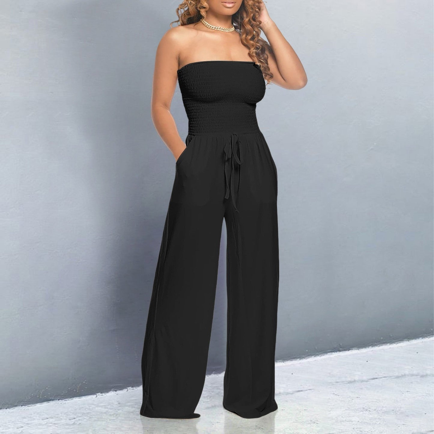 Denise - Elegante Off-Shoulder Jumpsuit