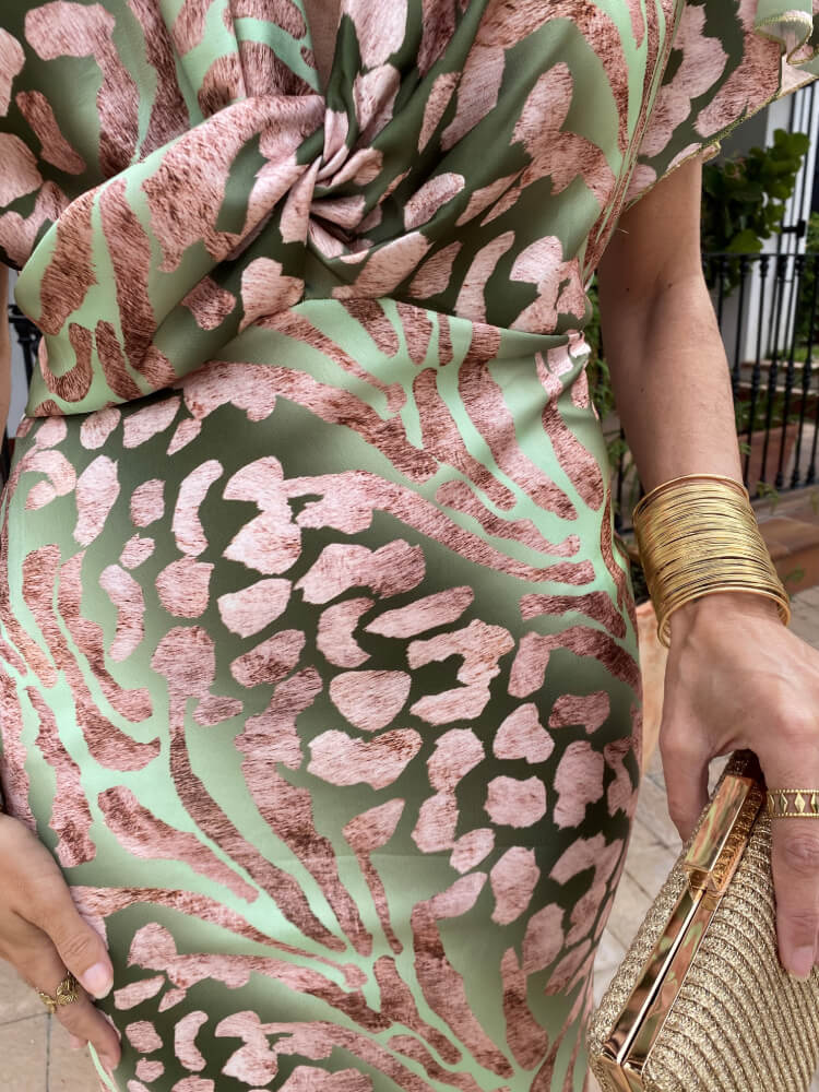 Alina – Bloemen Wrap Maxi Jurk