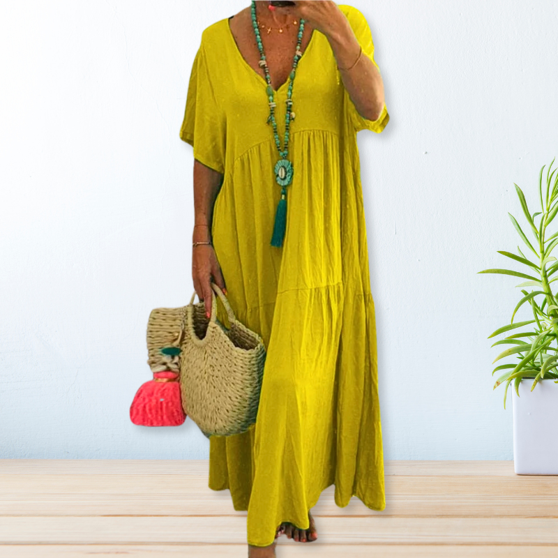 Wilma - Elegante V-Hals Jurk