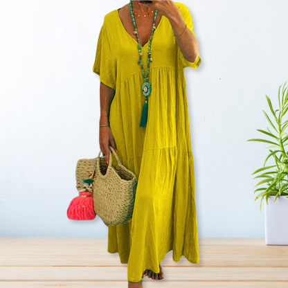 Wilma - Elegante V-Hals Jurk