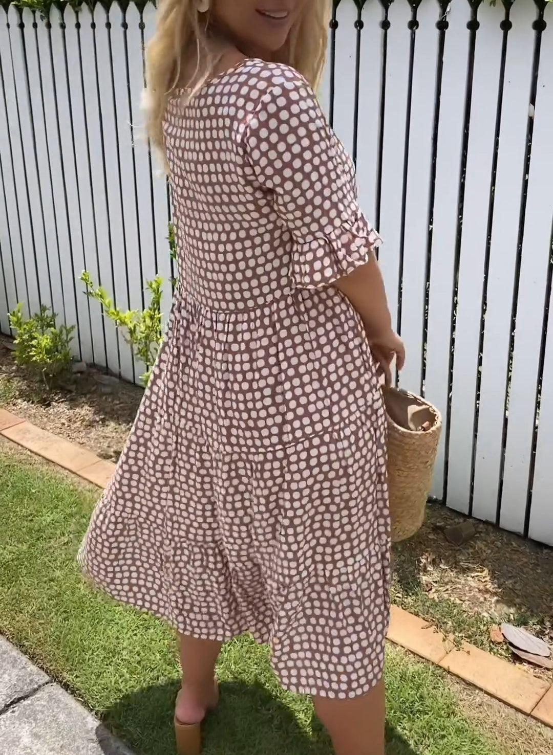 Darcy - Flatterende Midi Jurk