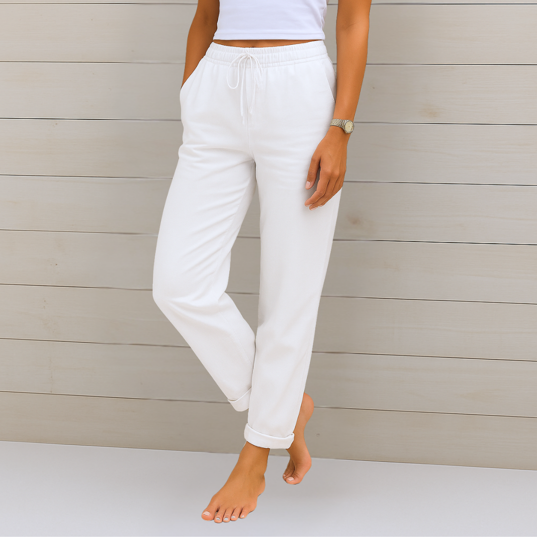 Nora™ Premium Linnen Stretchbroek