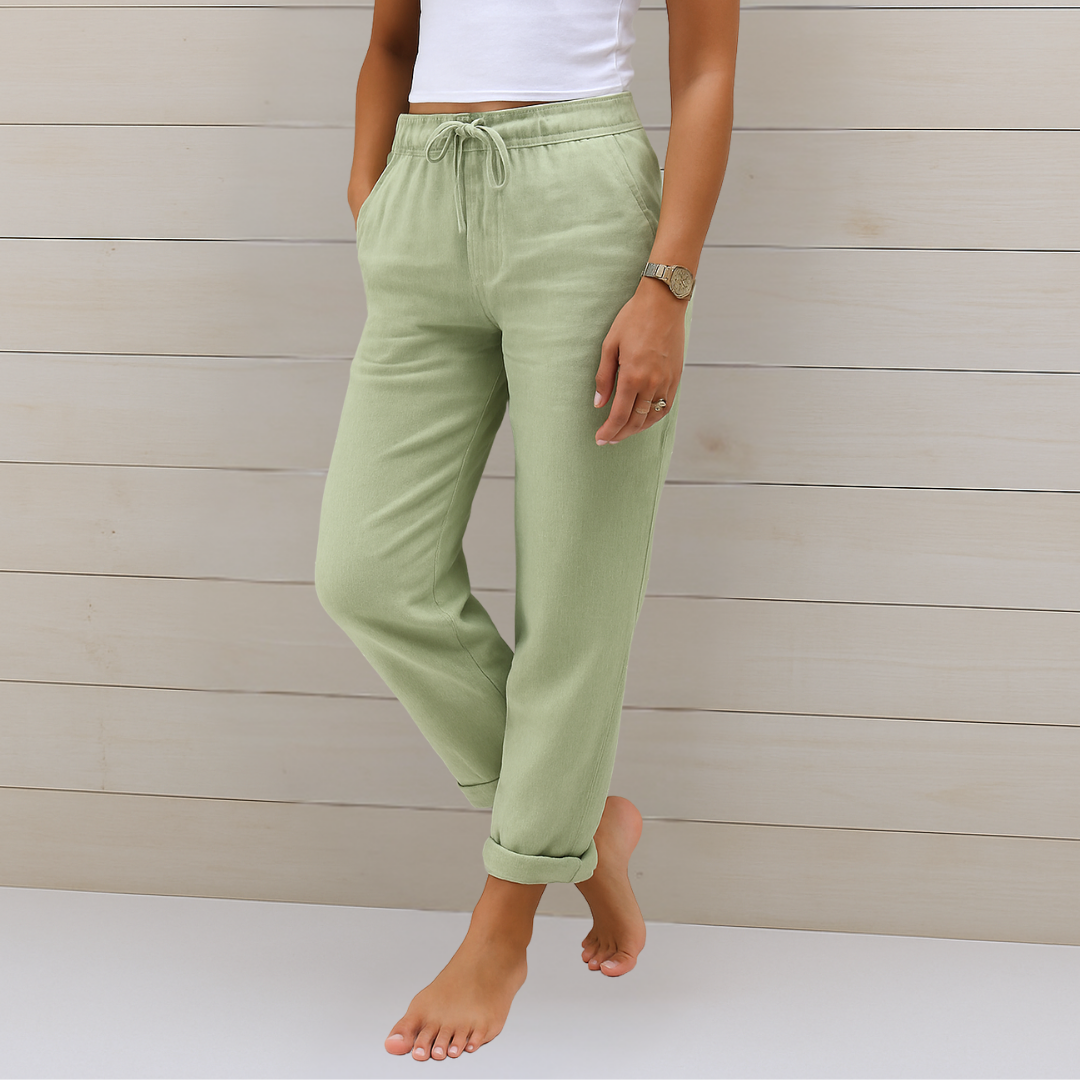 Nora™ Premium Linnen Stretchbroek
