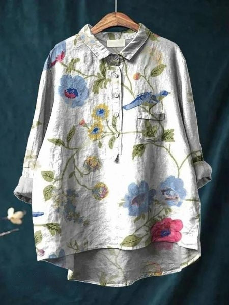 Julia - Elegante Blouse met Bloemenmotief