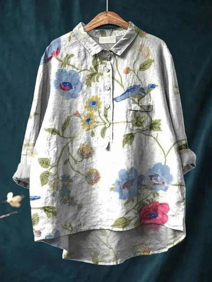 Julia - Elegante Blouse met Bloemenmotief