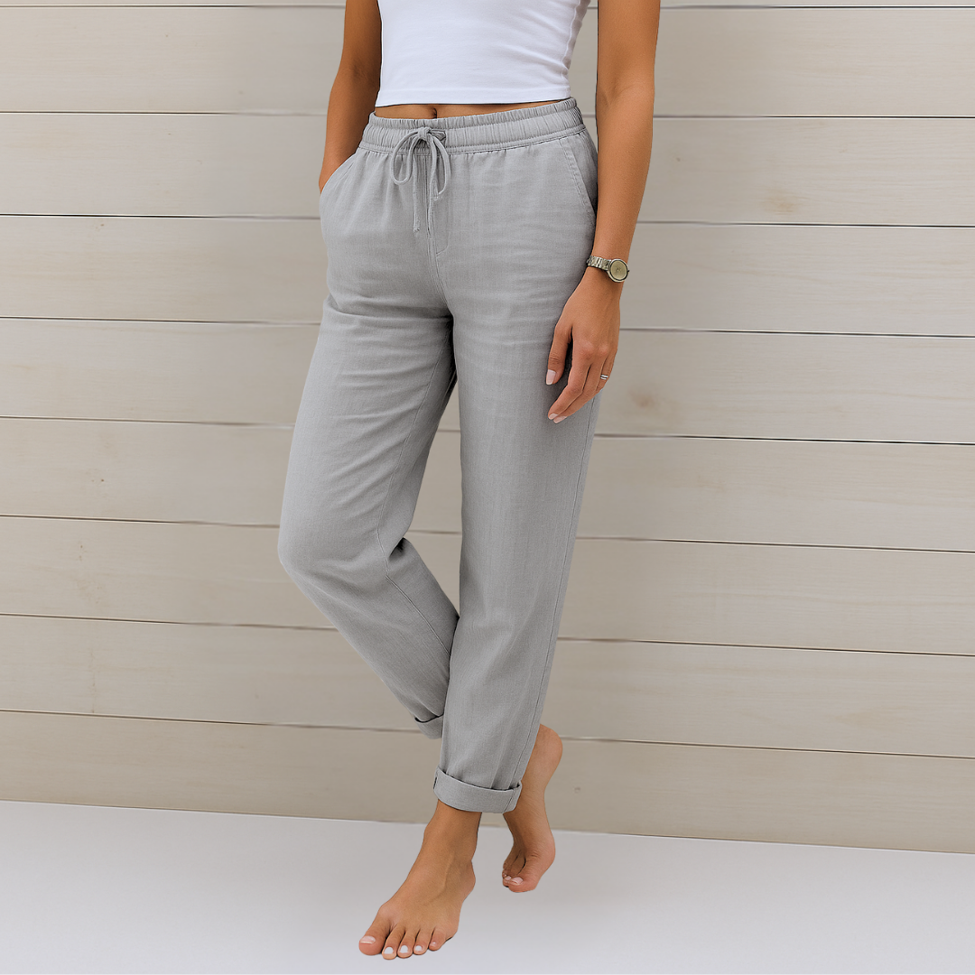 Nora™ Premium Linnen Stretchbroek