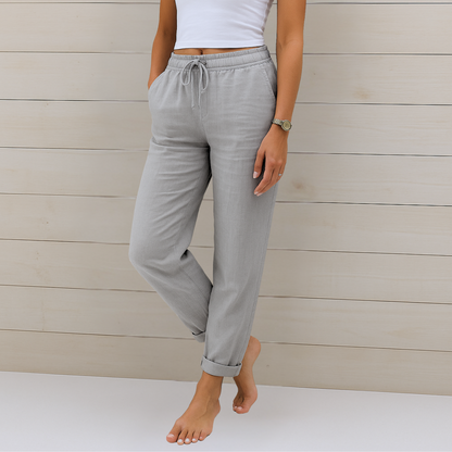 Nora™ Premium Linnen Stretchbroek