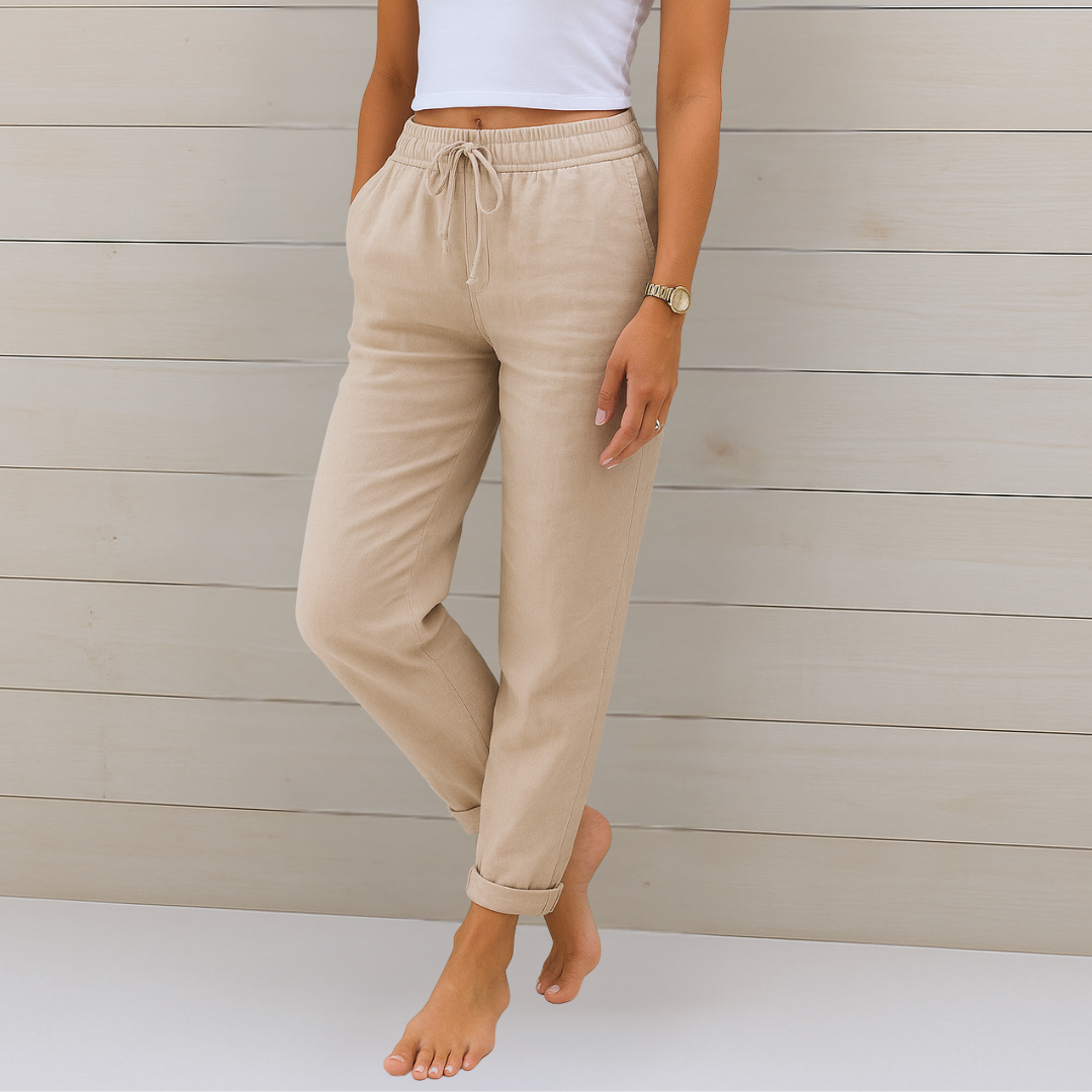 Nora™ Premium Linnen Stretchbroek