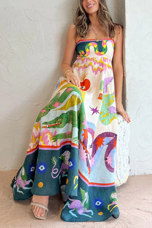 Angeline - Mouwloze Zomerjurk