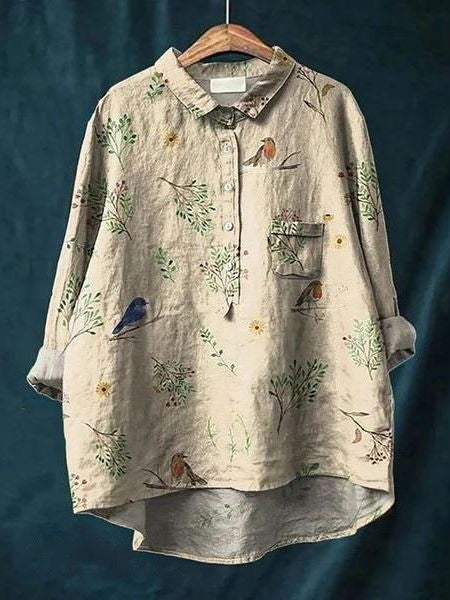 Julia - Elegante Blouse met Bloemenmotief