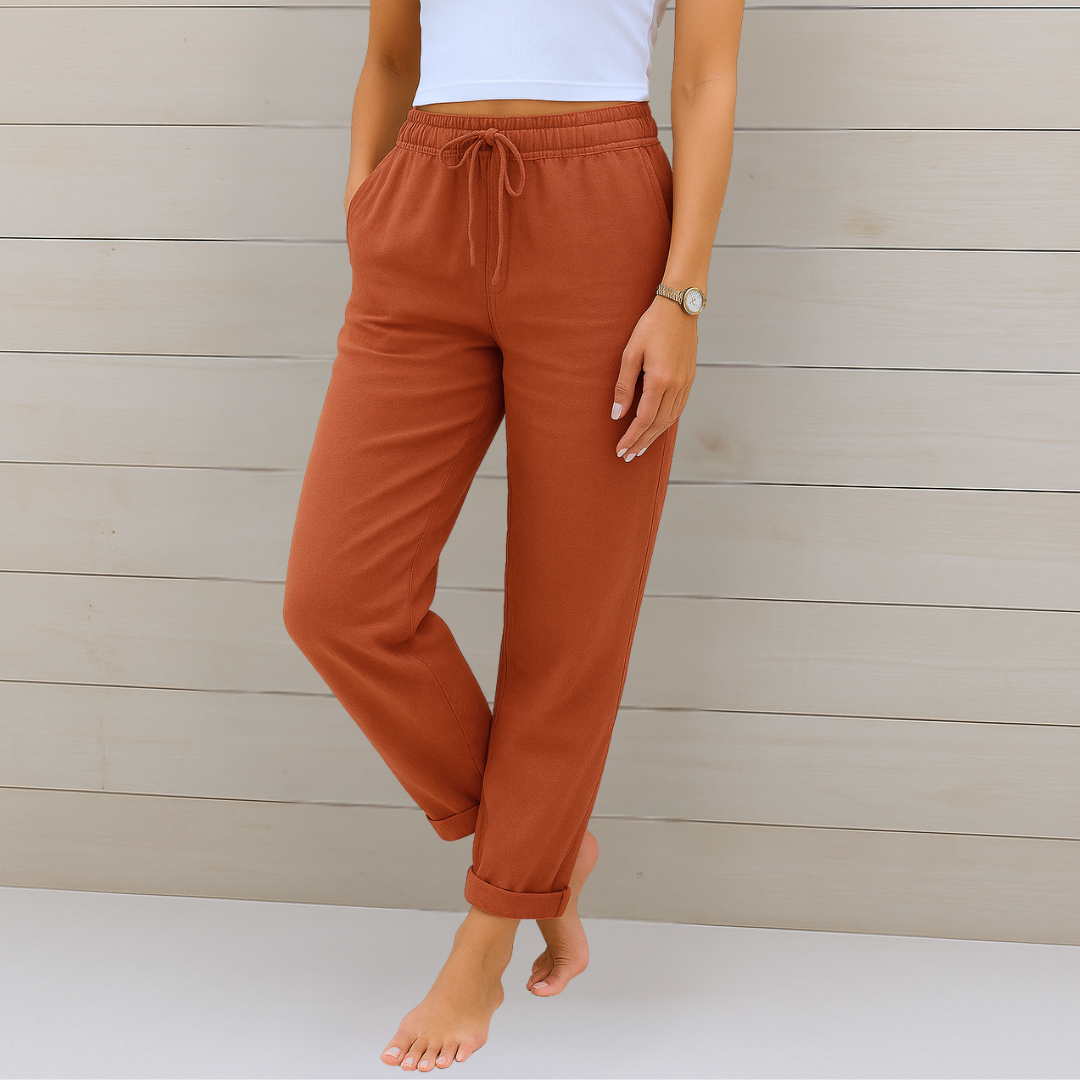 Nora™ Premium Linnen Stretchbroek