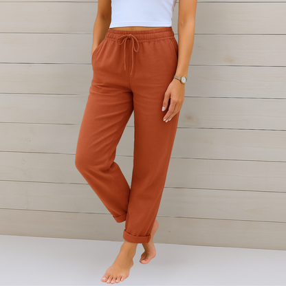 Nora™ Premium Linnen Stretchbroek