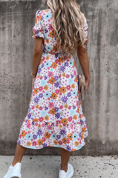 Georgia - Elegante Lente Bloemenjurk