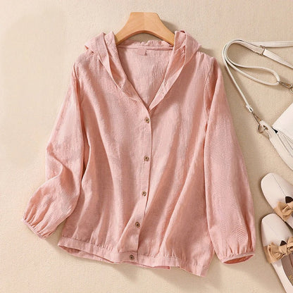 Miri - Linen Hoodie