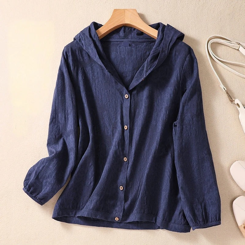Miri - Linen Hoodie