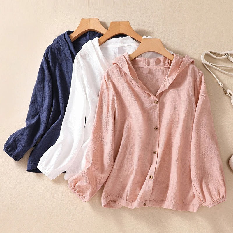 Miri - Linen Hoodie