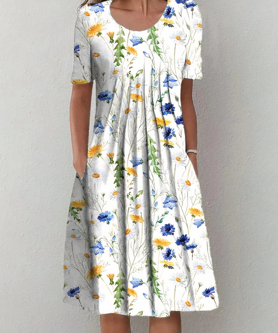 Clementine - Tijdloze Bloemenjurk