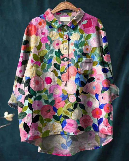Julia - Elegante Blouse met Bloemenmotief