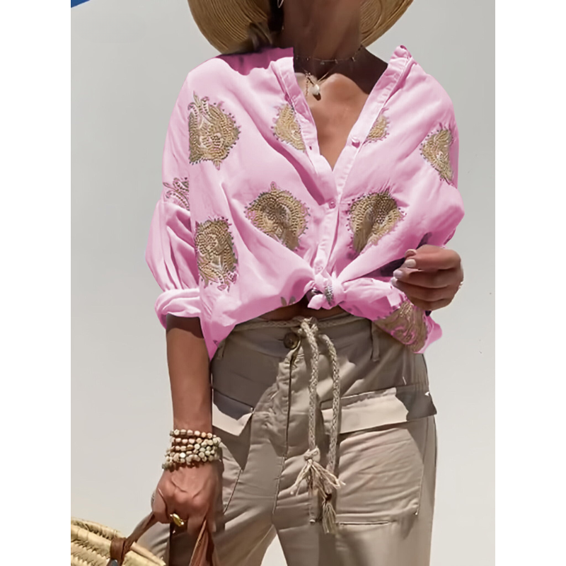 Simone - Chic Ibiza Style Blouse