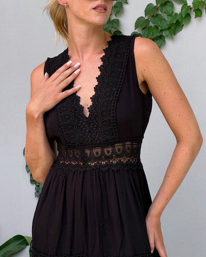 Clarisa - Elegante V-Hals Jurk
