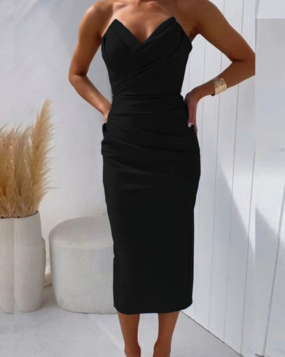 Minie - Elegante Strapless Zomerjurk