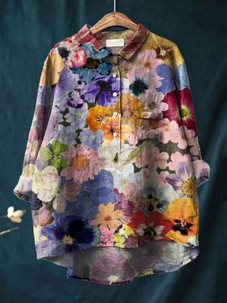 Julia - Elegante Blouse met Bloemenmotief