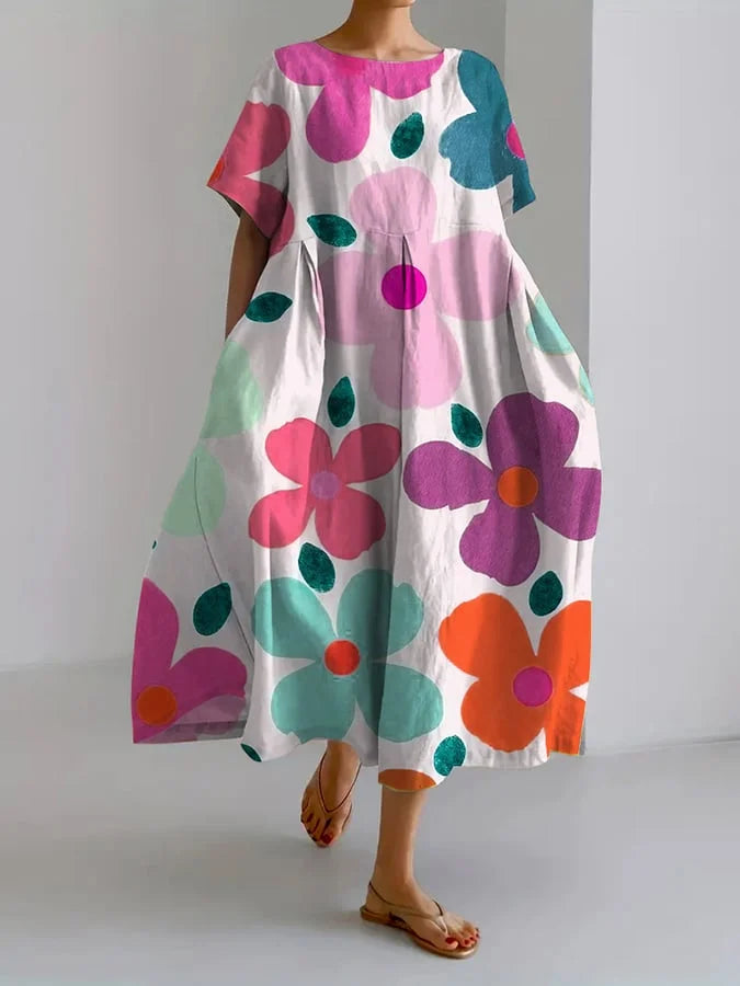 FLORENCE - BOTANISCHE BLOEMENPRINT JURK