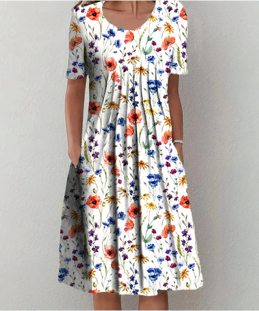 Clementine - Tijdloze Bloemenjurk