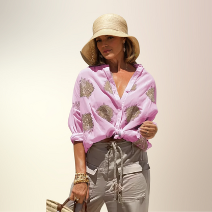 Simone - Chic Ibiza Style Blouse