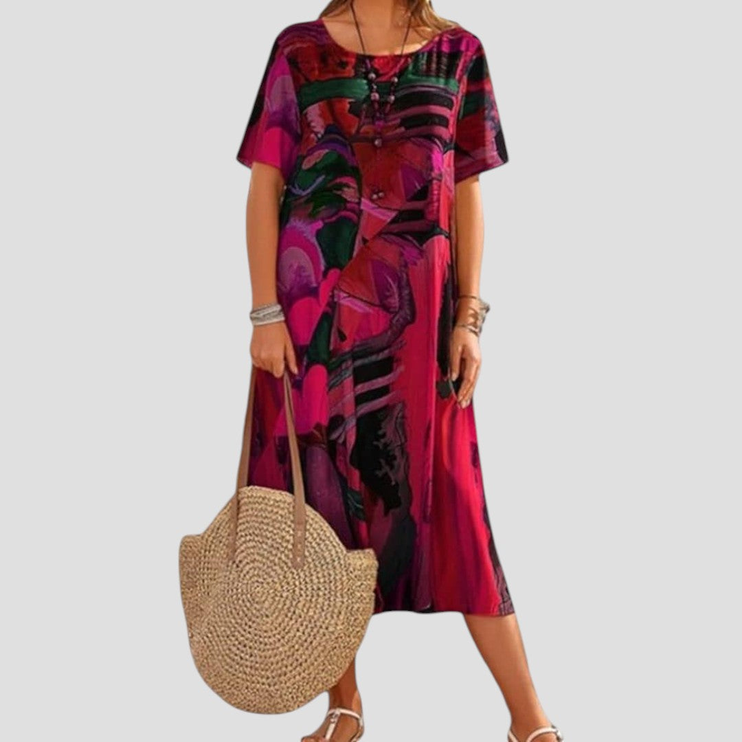 Vittoria™ | Zomer Midi Jurk met Een Zachte Pasvorm
