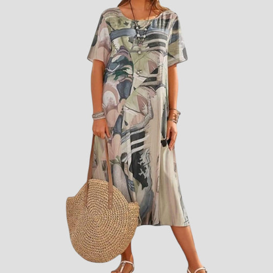 Vittoria™ | Zomer Midi Jurk met Een Zachte Pasvorm