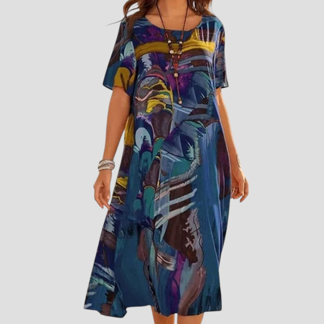 Vittoria™ | Zomer Midi Jurk met Een Zachte Pasvorm