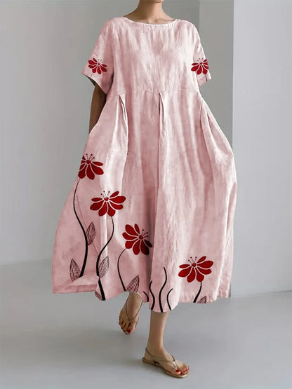 ROSALIE - BOTANISCHE PRINT LOSSE DRESS