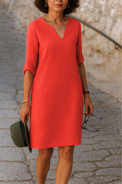 LISETTE | Elegante Jurk met V-hals