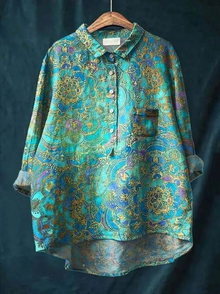 Julia - Elegante Blouse met Bloemenmotief