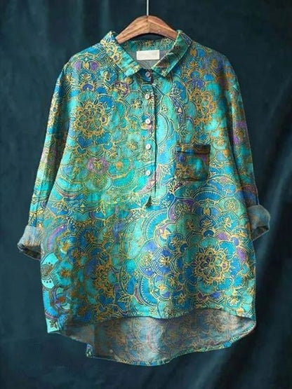 Julia - Elegante Blouse met Bloemenmotief