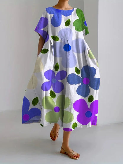 FLORENCE - BOTANISCHE BLOEMENPRINT JURK