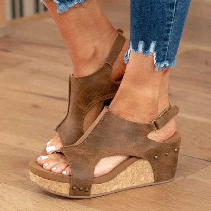 Nicole - Comfortabele Zomer Sleehaksandalen