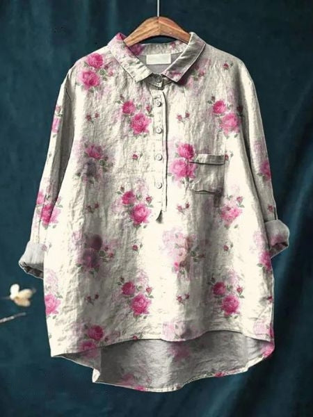 Julia - Elegante Blouse met Bloemenmotief