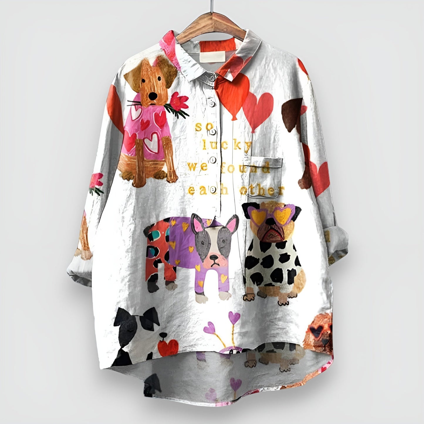 Camilla – Artistieke damesblouse print